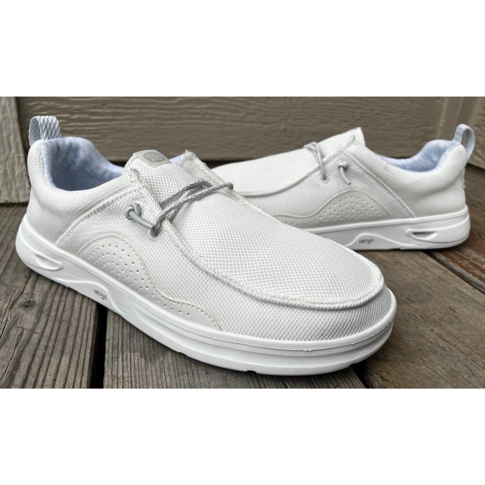 Nice! Hey Dude Wendy Hey20 Mesh Women’s 8 Casual Slip On Shoes - White